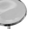 Kate and Laurel Sanzo Round Metal Drink Table, 9x9x23, Silver - 4 of 4