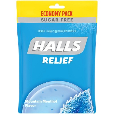 Halls Sugar Free Cough Drops - Mountain Menthol - 70ct