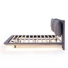 Whisen Morden Design Upholstered Platform Bed with Sensor Light, USB Port and 2 Large Backrests - 4 of 4