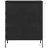 Storage Cabinet Black 31.5"x13.8"x40" SteelvidaXL - 3 of 4