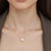Anna-Kaci Women’s Dainty Solitaire Pendant Necklace with Gold Tone Chain and Delicate Bezel-Set Crystal Accents - Gold - 4 of 4