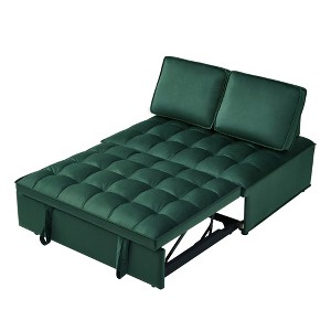 SKRAN Convertible Sleeping Sofa Bed,1 Back Pillow, Removable Back, Space Saving for Living Room & Apartment - 1 of 4
