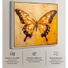 Art Remedy Golden Ochre Butterfly Elegant Butterfly Wall Art Framed - 3 of 4