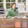 Electric Heated Throw Blanket with Waffle Texture, Soft Flannel, ETL Certified, 5 Heat Settings, Machine Washable, Auto Shut-Off 4 Hours - 2 of 4