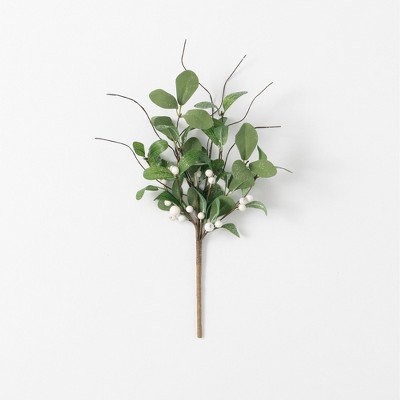 Sullivans Artificial Mistletoe Pick 17"H Green