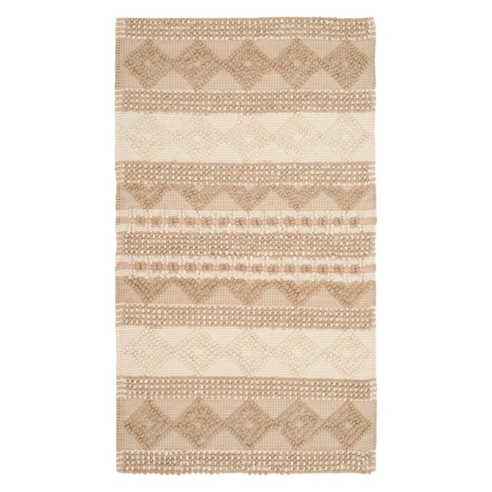 3'x5' Bertram Tufted Rug Beige/Ivory - Safavieh