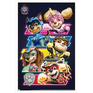 Trends International Paw Patrol: The Mighty Movie - Bars Framed Wall Poster Prints - 1 of 4