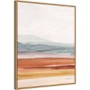 22" x 28" Sierra Hills 03 by Lisa Audit Framed Canvas Wall Art Light Brown - Amanti Art: Modern Lithograph, Sawtooth Back Mounted - 2 of 4