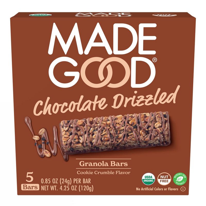 MadeGood Chocolate Dipped Granola Bar Cookie Crumble - 4.2oz, 1 of 9