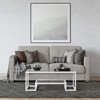Hollywood Regency Metal White Coffee Table - Henn&Hart - 4 of 4