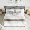 Twin Size Bed Frame with Upholstered Headboard,Twin Size Platform Bed Frame with Wooden Slat Support - 3 of 4