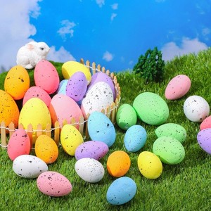 Joyfy 32Pcs Foam Easter Eggs, Assorted Pastel Speckled Easter Decor for Table Centerpiece Bowl Fillers and Wreath Garland Party Favors - 1 of 4