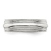 Black Bow Jewelry 6mm Sterling Silver Double Milgrain Edge Comfort Fit Band - 3 of 4