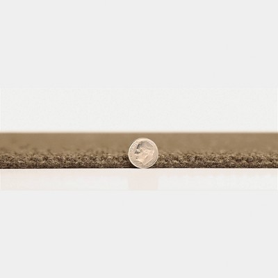 18" Chestnut Self-Stick Hobnail Carpet Tiles, Pack of 16