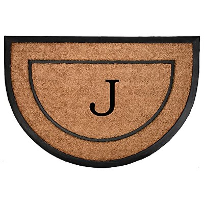 Calloway Mills 106572436J The General Monogram Doormat, 24" x 36", Letter J