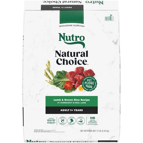 Nutro Natural Choice Lamb And Brown Rice Flavor Adult Dry Dog Food 12lbs Target