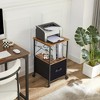 VECELO 1-Drawer Mobile File Cabinet, Rolling Vertical Printer Stand - 3 of 4
