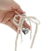 Unique Bargains Ribbon Bow Heart Handbag Charms Keychains 1 Pc - 4 of 4