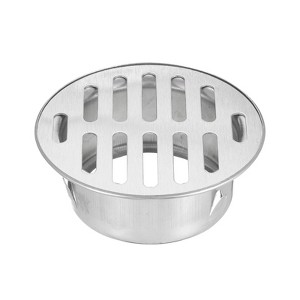 Unique Bargains Stainless Steel Flat Mouth Anti Blocking Outdoor Bathroom Drain Cover for - 1 of 4