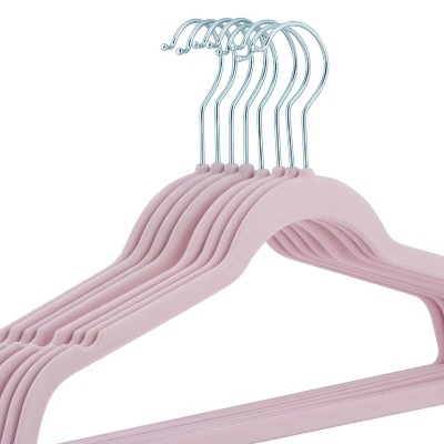Simplify 25pk Slim Velvet Suit Hangers Ivory : Target