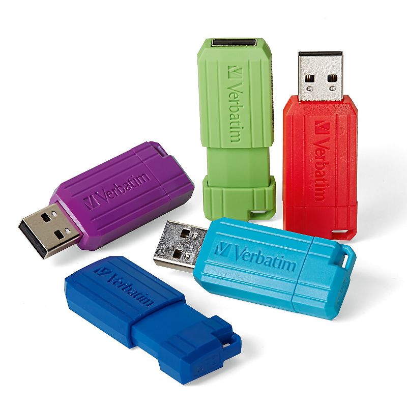 Verbatim PinStripe 16GB USB 2.0 Flash Drives 5/Pack (99813) 2735156, 5 of 10
