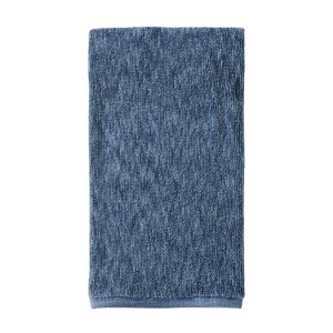 Shibori Stripe Jacquard Bath Towel Navy - SKL Home - 1 of 3