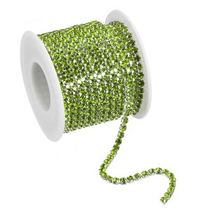 Unique Bargains Bags Clothing Decoration Crystal Rhinestone Sew on Close Claw Chain Trim - 1 of 4