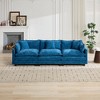 Cloud Sofa 3-Seater, Modular Sectional Couch with Chenille Fabric & High-Elastic Double-Layer Cushions â€ - 3 of 4