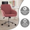 TY Adjustable Office Chair, Home Bedroom, Ergonomic Swivel Chair, Backrest Seat - 3 of 4