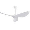38" Ceiling Fan No Light White Modern Ceiling Fan with Remote Control 3 Blades Ceiling Fan with Noiseless Reversible Dc Motor for Living room Bedroom - 2 of 4