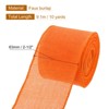 Unique Bargains Gift Wrapping Faux Burlap Wired Durable Ribbon Roll 10 Yards 1 Pc - 2 of 3