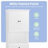 Whisen Tall Bathroom Cabinet with Four Doors, Freestanding Storage Organizer with Adjustable Shelves - 3 of 4