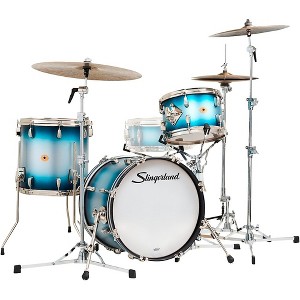 Slingerland Radio King 3-Piece Shell Pack With 18" Bass Drum Blue and Silver Lacquer - 1 of 4
