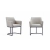 Set of 2 Serena Modern Leatherette Upholstered Dining Armchairs - Manhattan Comfort - 2 of 4