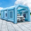 VEVOR Inflatable Spray Shelter, Dimensions: 33x16.4x11.5 feet, Comes with Dual High-Efficiency Fans, Equipped with Filtration,Blue - 2 of 4