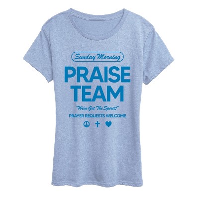 Women's - Instant Message - Sunday Morning Praise Team Short Sleeve Graphic T-Shirt