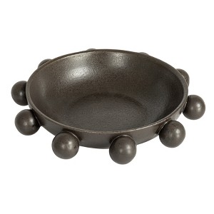 Storied Home 9.75 Inches Stoneware Bowl with Orbs and Reactive Glaze - 1 of 4