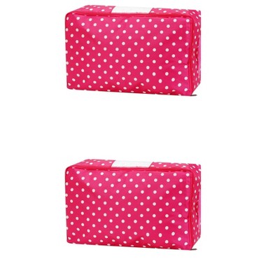 REGALWOVEN Fabric Organizing Bedroom Comforter Closet Moving Storage Bags 2 Pcs