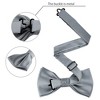 Allegra K Men's Business Causal Matching Pocket Squares Pre-Tied Bow Tie Sets - 2 of 4