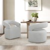Spruce&Spring Modern Dining Chair with Casters & Open Back - 2 of 4