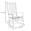 Rocking Chair with High Back Outdoor Rocking Chairs for Adult All Weather Porch Rockers Oversized Rockers - 2 of 4