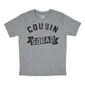 Cousin Squad Youth T Shirt Funny Family Reunion Tee For Kids - Crazy Dog Youth T Shirt - 1 of 4