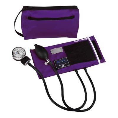 Mabis Arm Aneroid Sphygmomanometer with Cuff 2-Tubes Purple 1 Each