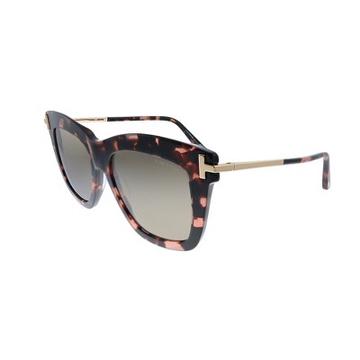 Tom Ford Dasha TF 822 56E Womens Square Sunglasses Pink Havana 52mm