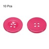 Unique Bargains Resin Craft DIY Round Flat 4-Hole Replacement Sewing Buttons 10 Pcs - 3 of 4