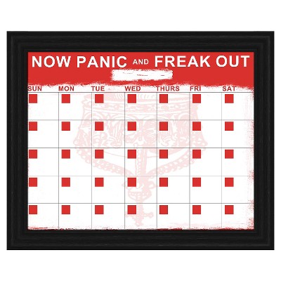  33" x 27" Now Panic Decorative Calendar Memoboard - PTM Images 