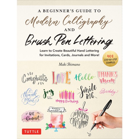 Hand Lettering Writing Guide - HARD COPY