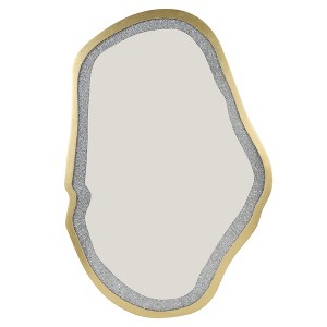 LNC Irregular Silver Wall Mirror,32.5"W x 47.2"H,31.9"W x 47.2 "H, 31.9"W x 47.9" H ,Silver,Black,Gold - 1 of 4