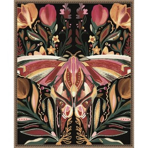 Amanti Art Moth Abstract by Josie George Framed Canvas Wall Art - 1 of 4