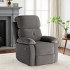 MAYEERTY Gray Small Recliner Sofa for Living Room: Space-Saving Manual Recliner Chair for Adults - 2 of 4